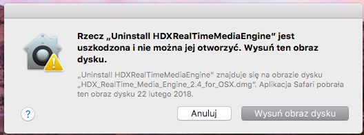 Fake news w macOS-ie. Nic nie jest uszkodzone!