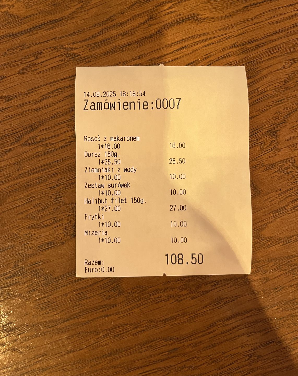 Obiad w Stegnie - ryba króluje na talerzu