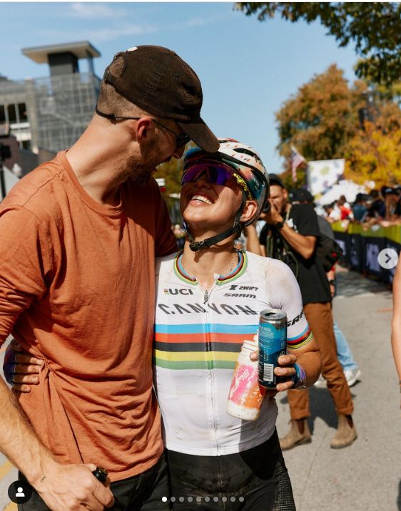 Katarzyna Niewiadoma i Taylor Phinney