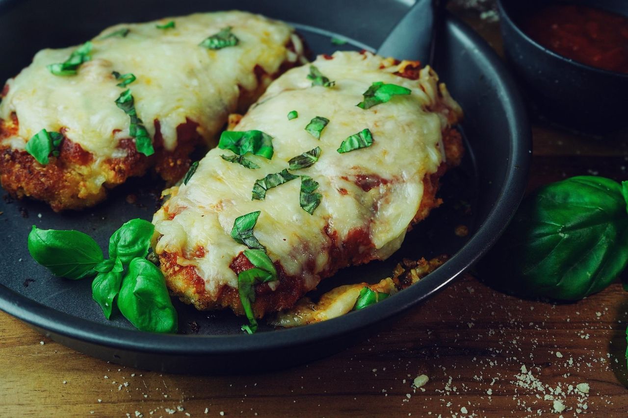 Pieczony kurczak z mozzarellą