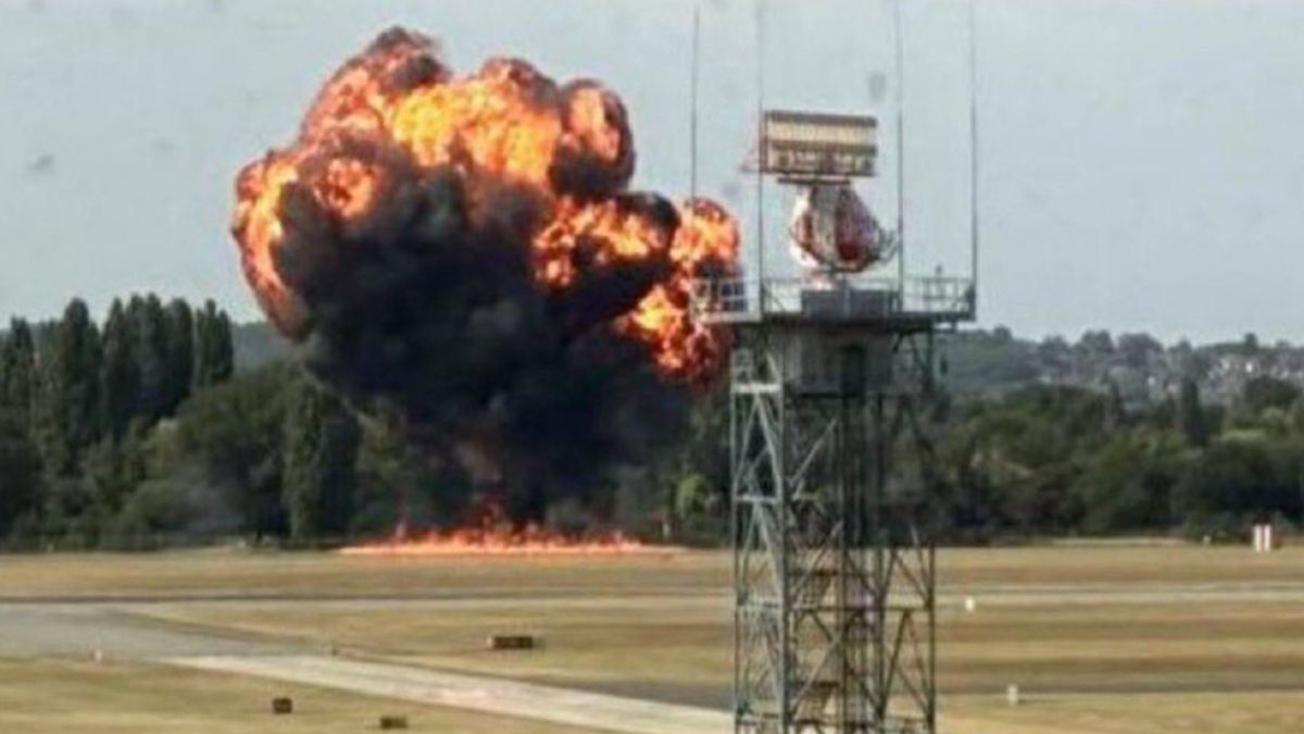 Katastrofa samolotu koło Londynu.