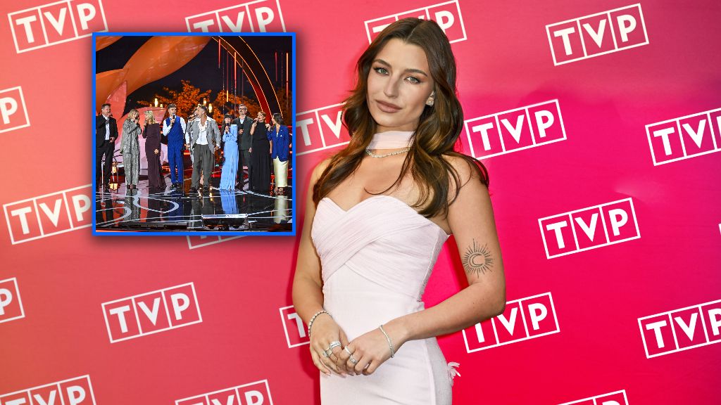 Julia Wieniawa w pożyczonej marynarce na koncercie Grechuty