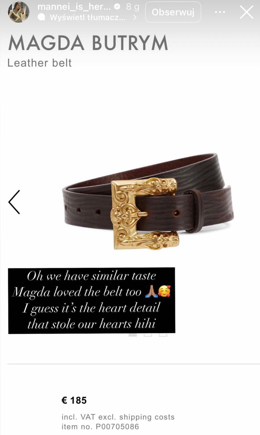 Sara Boruc zarzuca Magdzie Butrym kopiowanie światowych marek