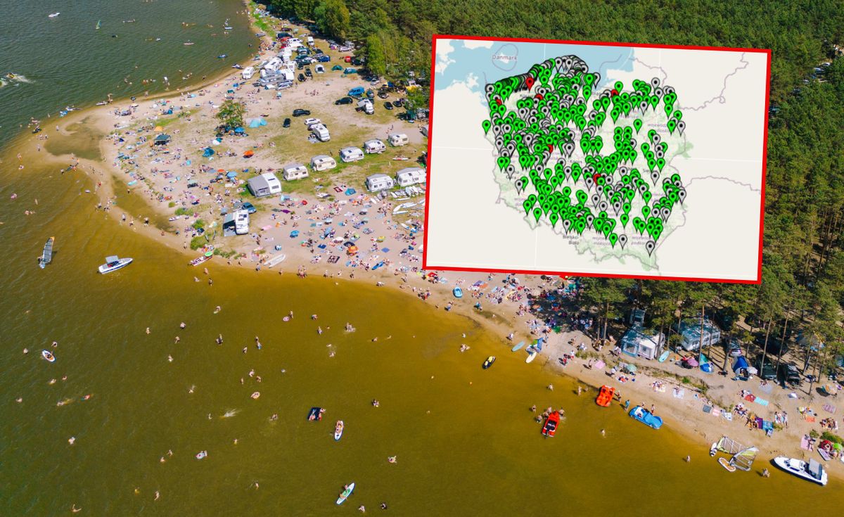 sinice, jezioro, mazury, sanepid Pierwszy taki zakaz na Mazurach w tym roku. Koszmar turystów wrócił