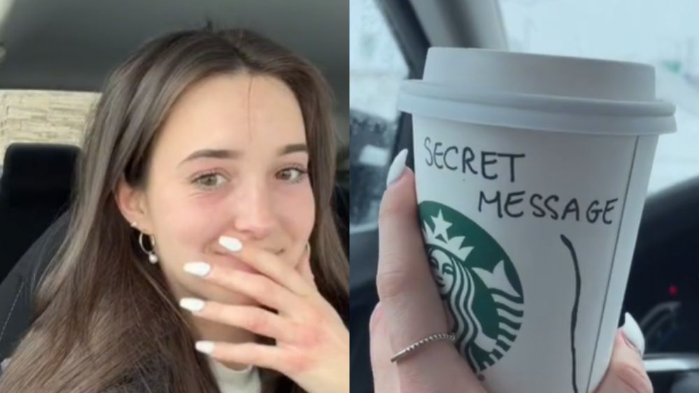 Dwudziestolatka dostała "tajną wiadomość" od baristy