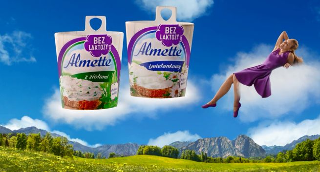 Almette bez laktozy reklamowane w telewizji i internecie (wideo)