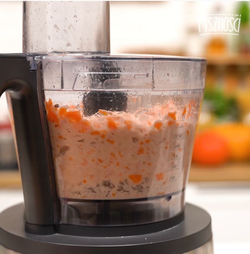 Mixture during blending