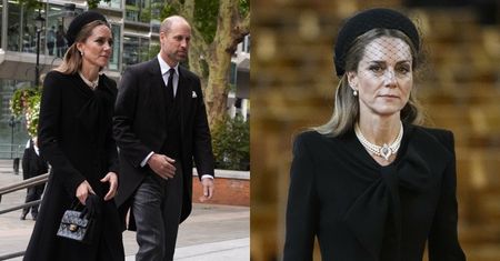 Księżna Kate i książę William pojawili się na pogrzebie księżnej Kentu