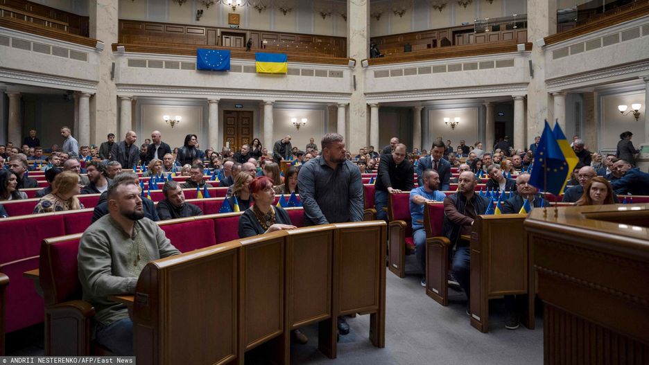 Temporary
Ukrainian lawmakers vote to ratify a landmark minerals deal signed with the United States during a Parliament session in Kyiv on May 8, 2025, amid the Russian invasion of Ukraine. Ukrainian lawmakers voted May 8, 2025, to ratify resources deal with the United States that Kyiv hopes will pave the way for future military support from Washington, a top minister said. "This document is not merely a legal construct - it is the foundation of a new model of interaction with a key strategic partner," Ukraine's First Deputy Prime Minister Yulia Svyrydenko said on social media. (Photo by ANDRII NESTERENKO / AFP)
ANDRII NESTERENKO