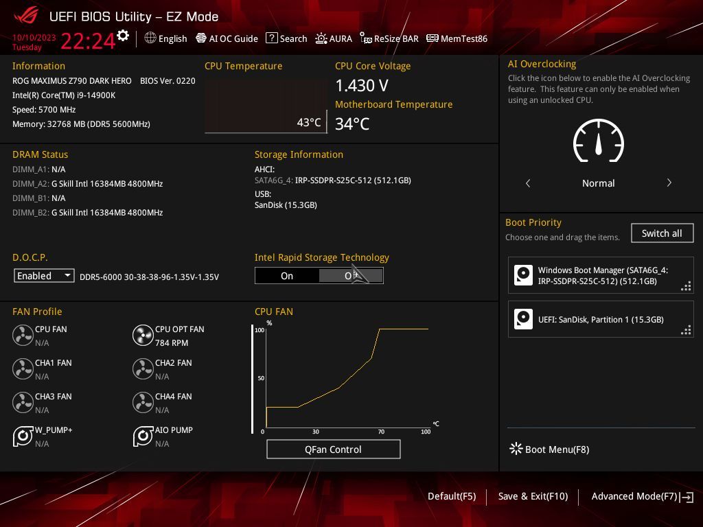 ASUS ROG Maximus Z790 Dark Hero - UEFI BIOS