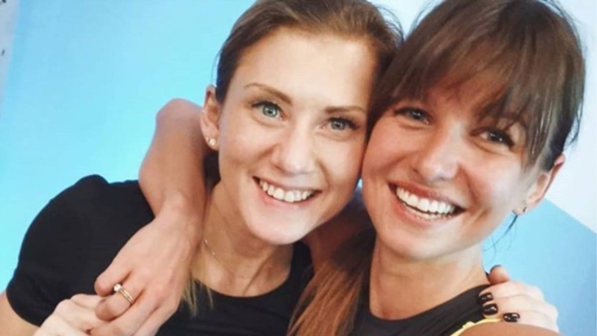 Anna Lewandowska z Aleksandrą Dec