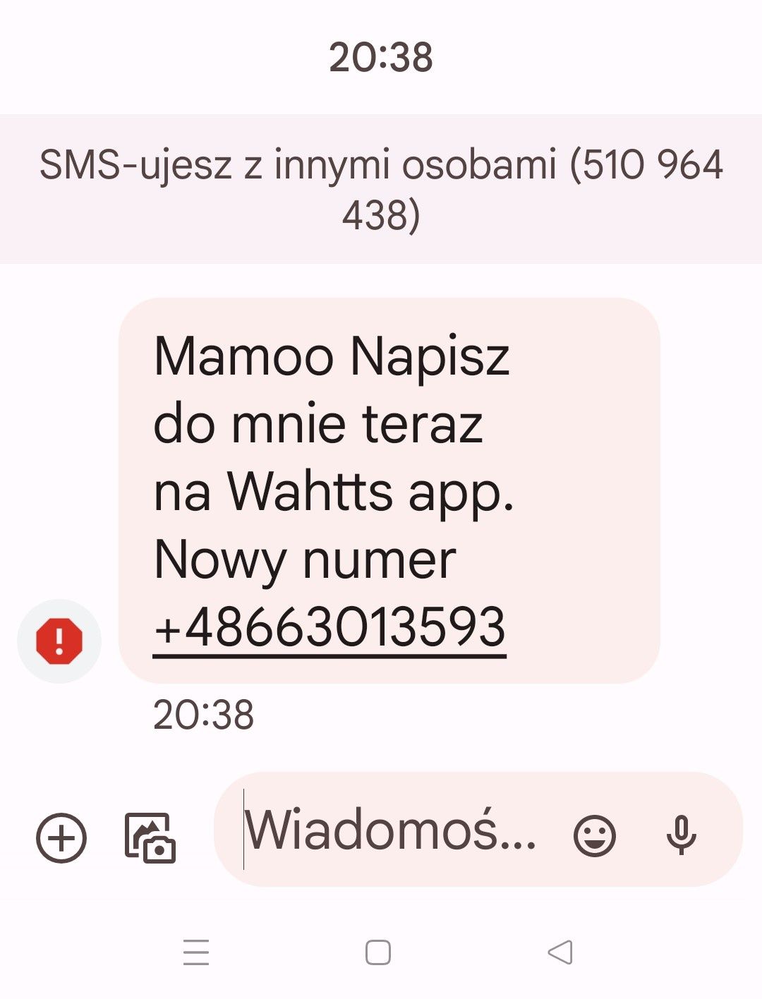 Fałszywy SMS "do mamy"