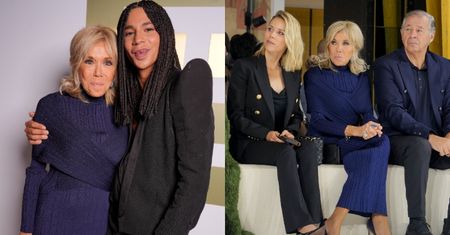 Brigitte Macron w towarzystwie córki PRZYCIĄGA WZROK na pokazie Balmain. Olśniła w dopasowanej kreacji?
