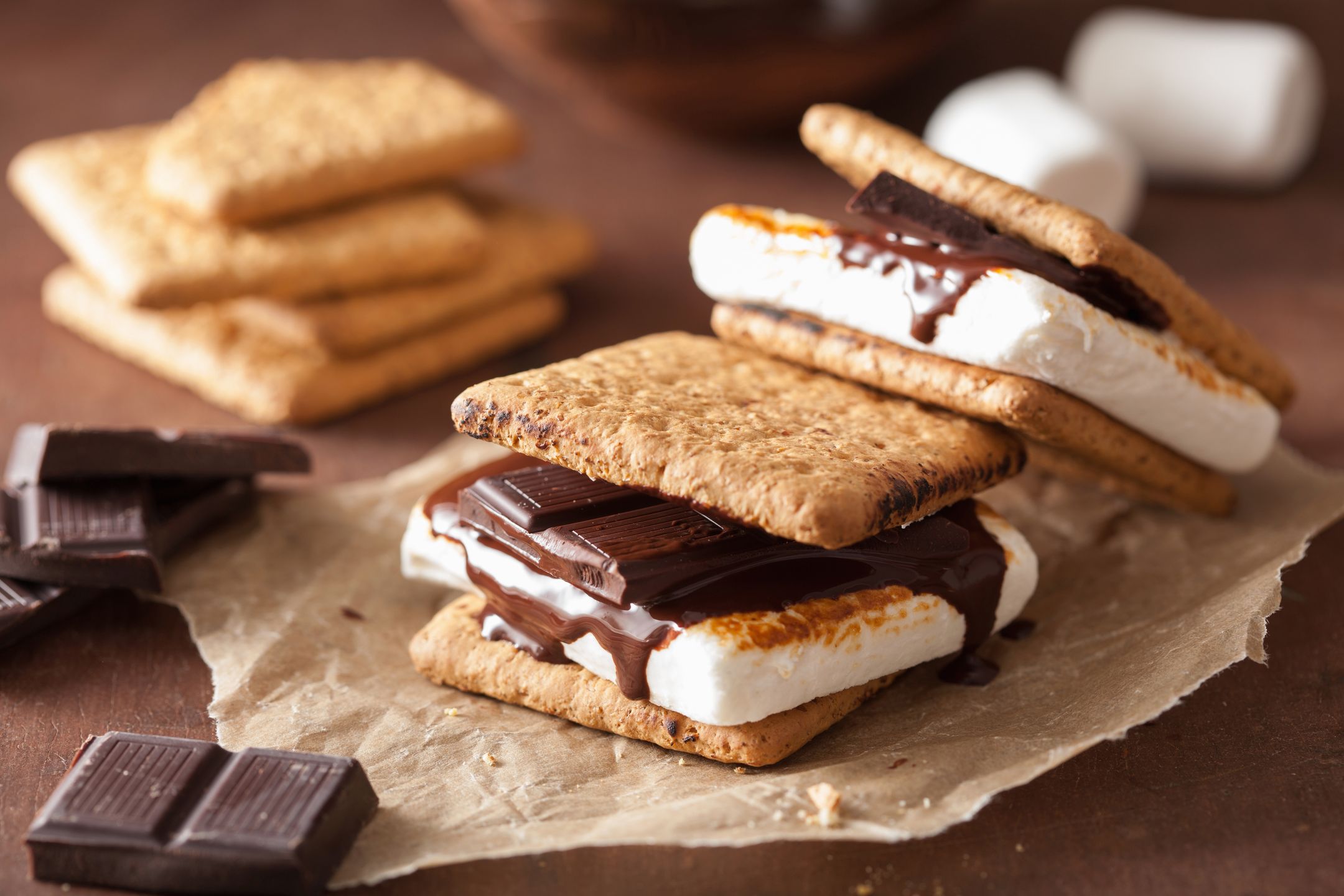 Marshmallow s'mores to szybka i słodka przekąska
