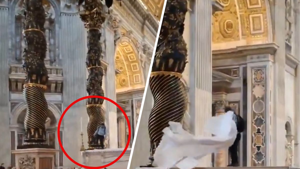 Mężczyzna wdarł się na ołtarz w Bazylice św. Piotra