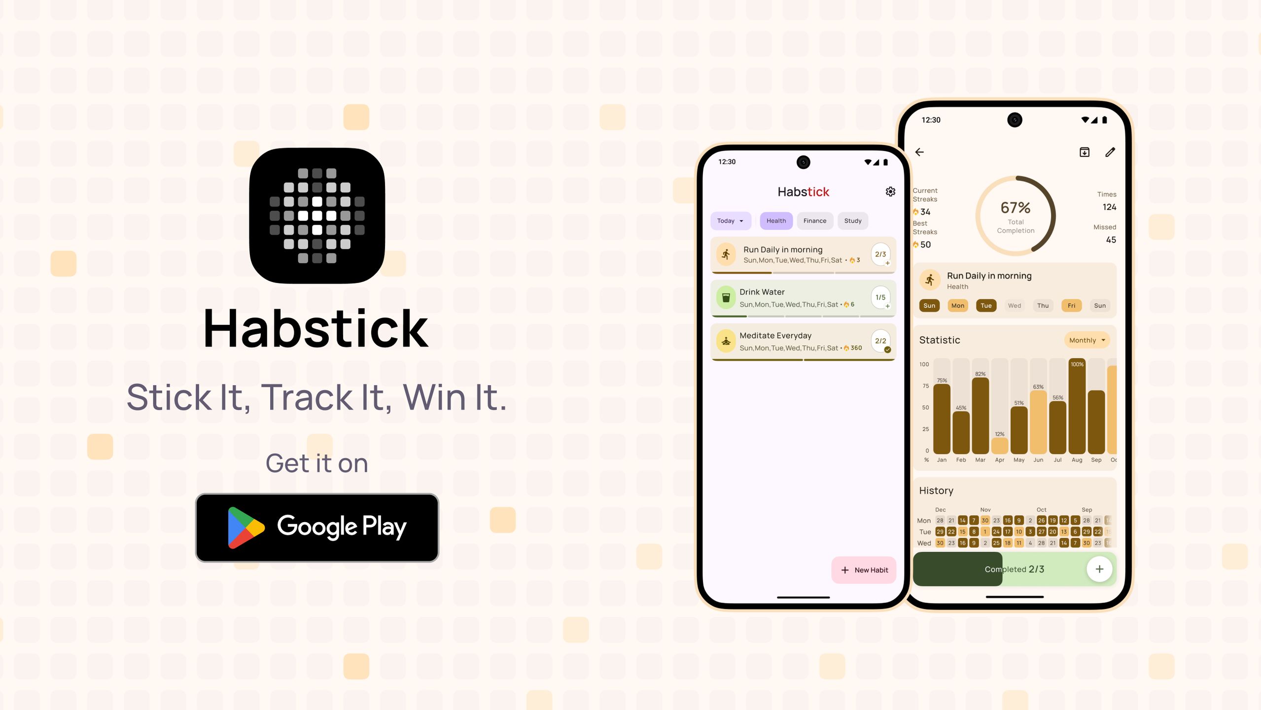 Habstick to aplikacja do tworzenia nawyków
