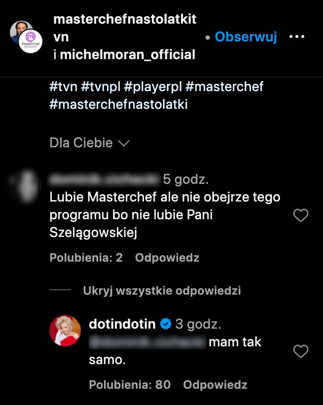 Dorota Szelągowska rozprawia się z "życzliwym" fanem