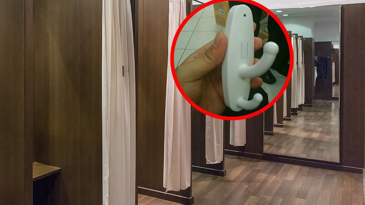 Uważaj na takie wieszaki w przymierzalni