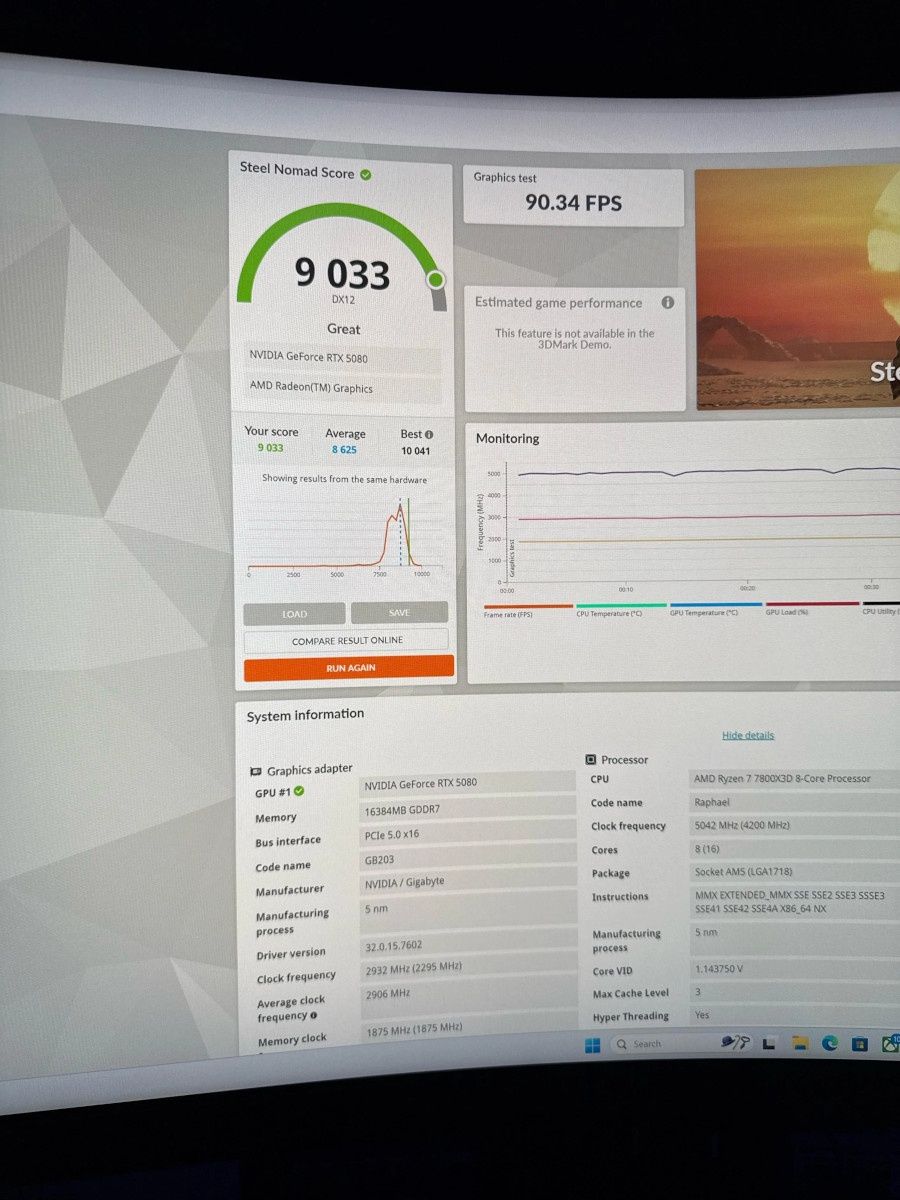 GeForce RTX 5080 - wydajność karty graficznej