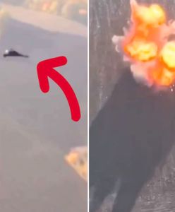 Scena jak z filmu akcji. Moment brawurowego ataku w powietrzu