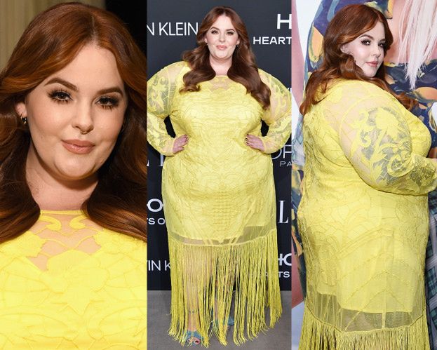 130 kilogramów Tess Holliday walczy o uwagę w żółtych frędzlach