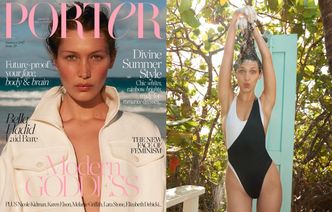 Bella Hadid myje włosy w sesji dla "Portera"