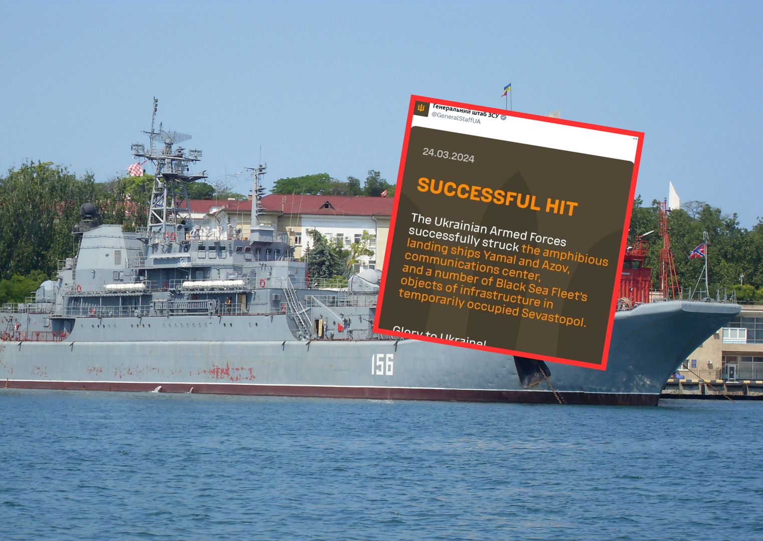 Rosja traci dwa okręty wojenne. Oba zostały wyprodukowane w Gdańsku