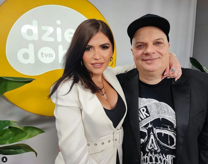 Krzysztof Skiba z partnerką