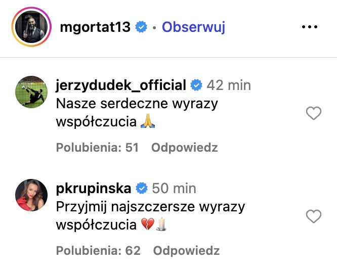 Gwiazdy składają kondolencje Marcinowi Gortatowi