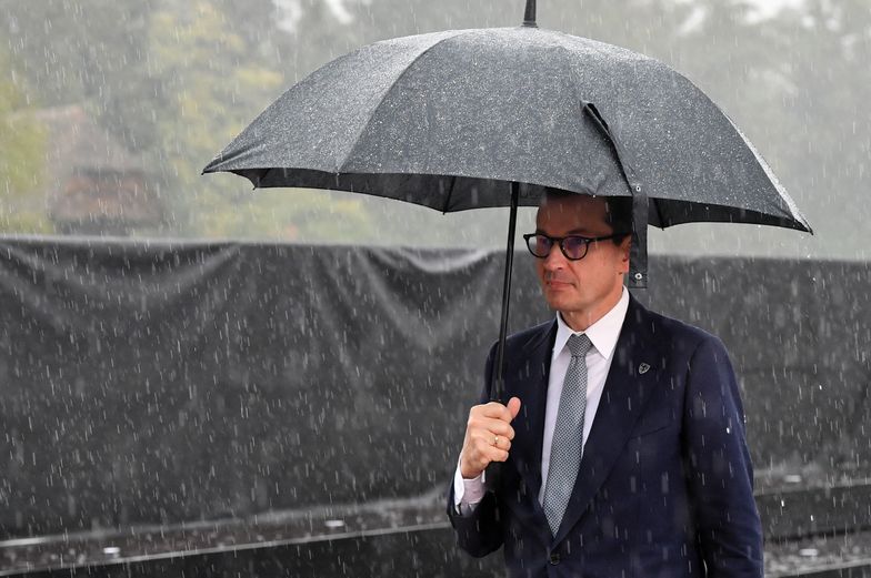 Lublana, Słowenia, 06.10.2021. Premier RP Mateusz Morawiecki w drodze na szczyt szefów rządów państw Unii Europejskiej i państw Bałkanów Zachodnich, 6 bm. w Lublanie. (aldg) PAP/Radek Pietruszka