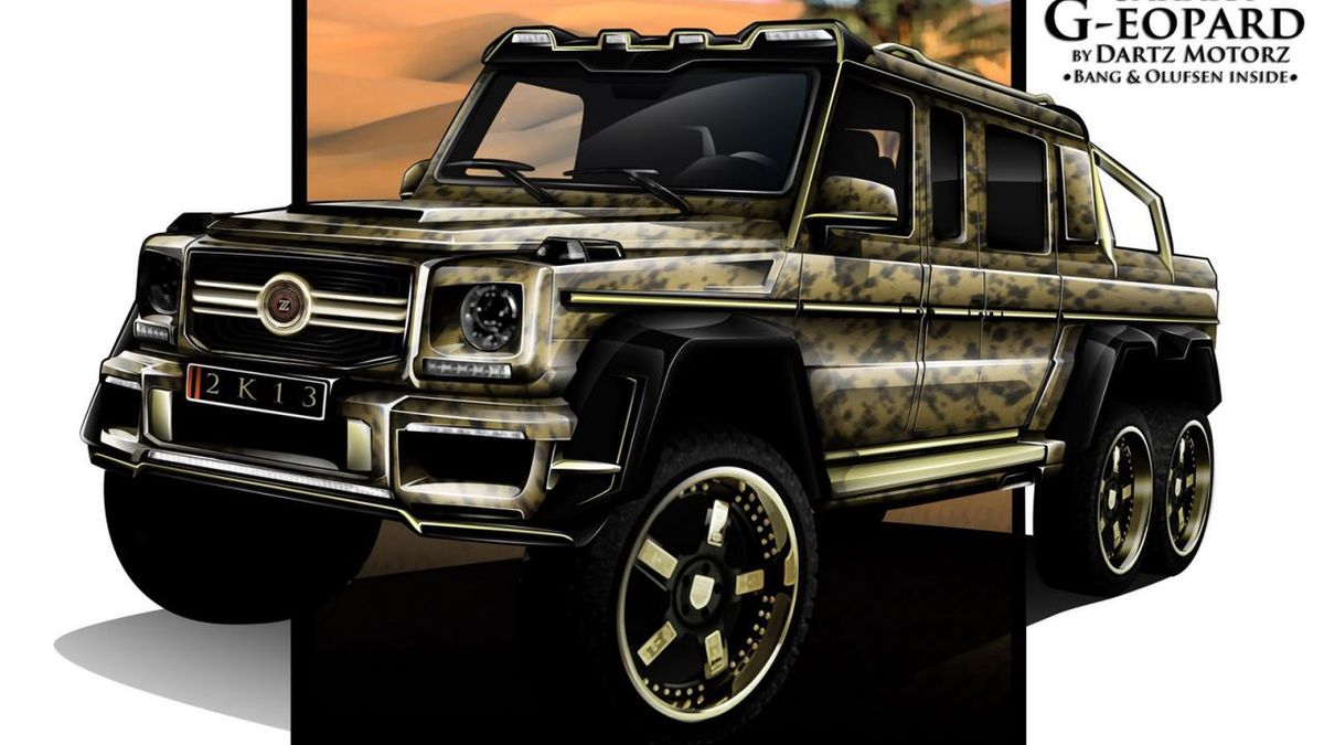 Mercedes-Benz G63 AMG 6x6 Sahara G-eopard według Dartz Motorz