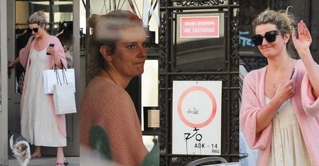 Zofia Zborowska PARKUJE NA ZAKAZIE, po czym rusza na shopping (ZDJĘCIA)