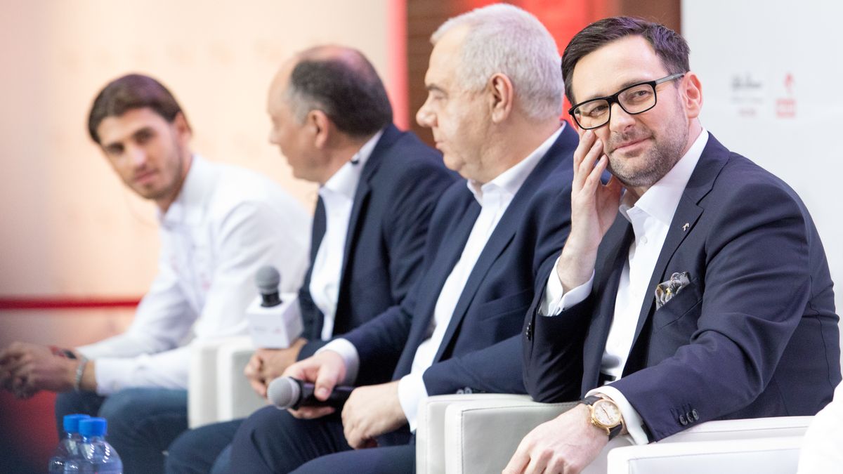 Presentation Of Alfa Romeo Orlen RacingAntonio Giovinazzi,Frederic Vasseur,Jacek Sasin,Daniel Obajtek during the presentation of Alfa Romeo Racing Orlen team on Media day of F1 team in Warsaw, Poland, on February 24, 2020. (Photo by Foto Olimpik/NurPhoto via Getty Images)NurPhotonurphoto, racing, f1, auto, motor, f1 team, warsaw - poland, february 24, 24th february 2020, media day of f1 team, presentation of alfa romeo racing orlen team, jacek sasin, daniel obajtek, frederic vasseur, foto olimpik, person, man