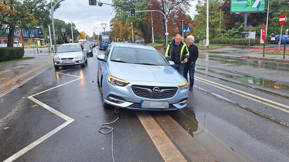 Wypadek na Grabiszyńskiej we Wrocławiu.