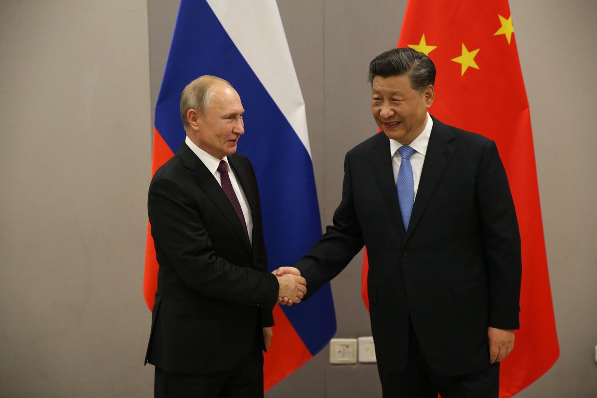 Spotkanie Władimira Putina i Xi Jinpinga.