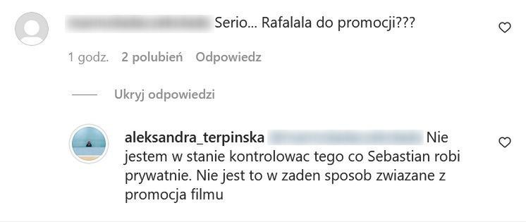 Reżyserka "Innych ludzi" o Sebastian Fabijańskim