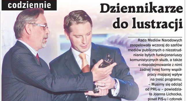 Sakiewicz: Lis i Żakowski na okładce „Gazety Polskiej Codziennie” jako przeciwnicy lustracji dziennikarzy. Będzie pozew?