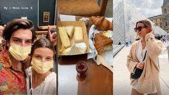 Julia Wieniawa i Nikodem Rozbicki zwiedzają Paryż: croissanty na balkonie, zwiedzanie Luwru i sesja z "Mona Lisą" (ZDJĘCIA)