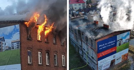 Pożar pustostanu w Pucku. Areszt dla podejrzanego o podpalenie