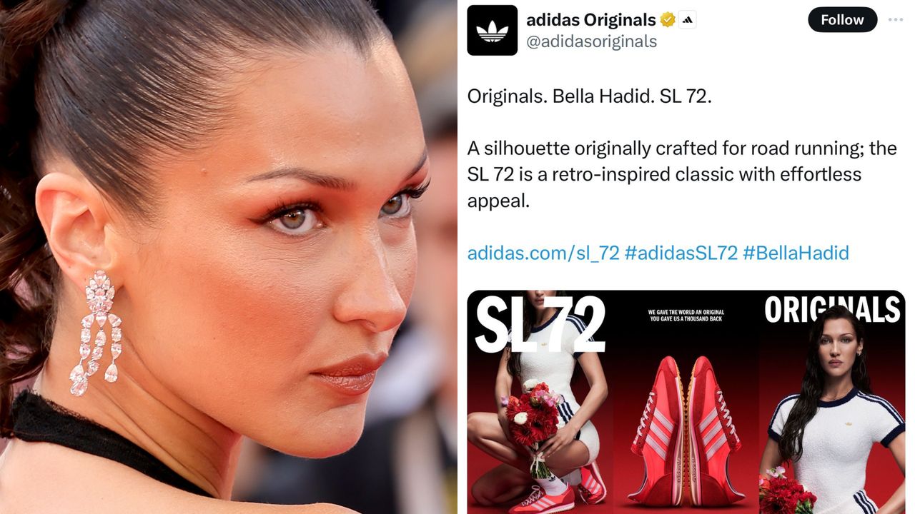 Adidas under fire after controversy surrounding ad. Posts with Bella Hadid removed.