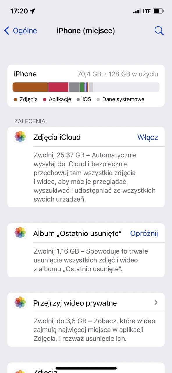 jak zwolnic miejsce na iphonie