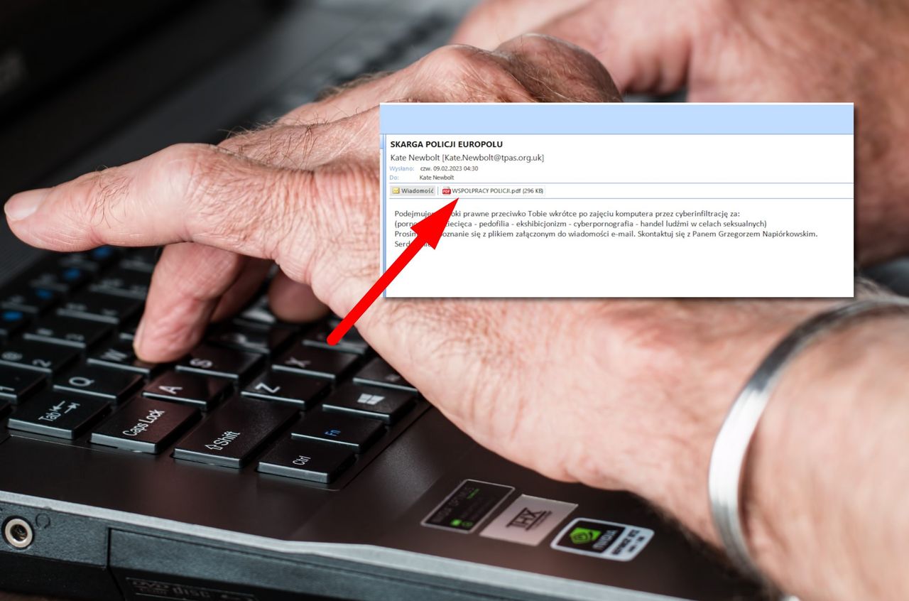 Wezwanie przez e-mail. Tego PDF-a lepiej nie pobieraj