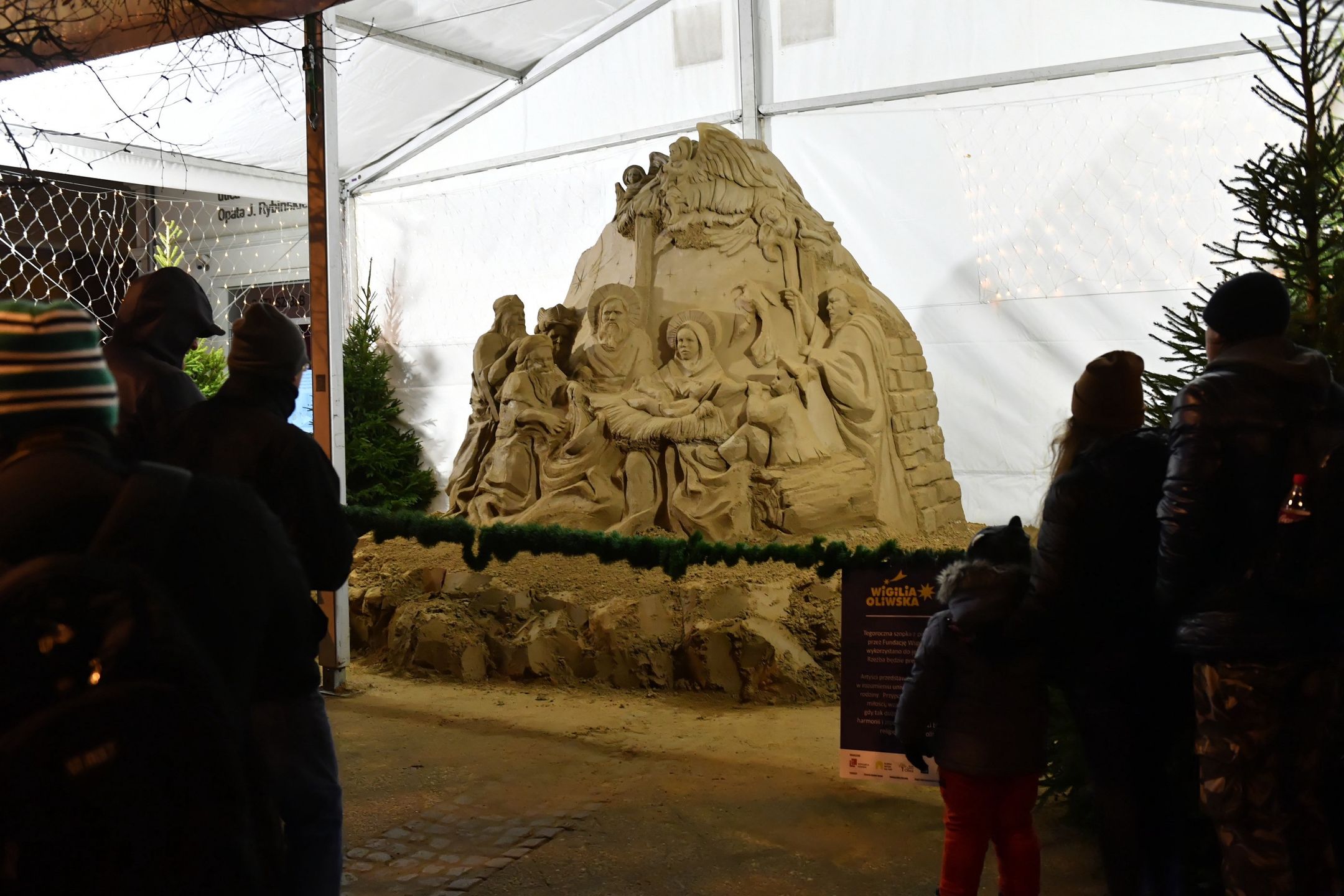 Szopka z piasku w Gdańsku Oliwie 