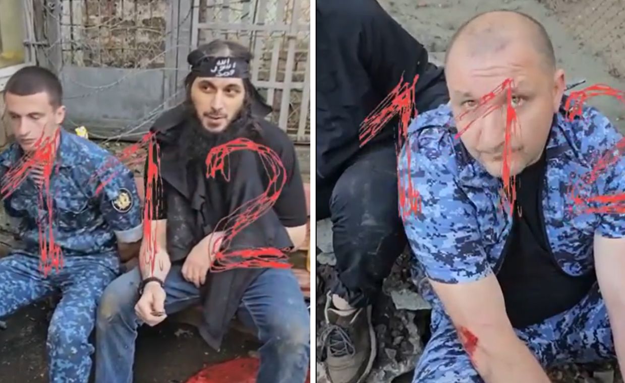 Więźniowie-terroryści pojmali zakładników w Rosji. Jest nagranie