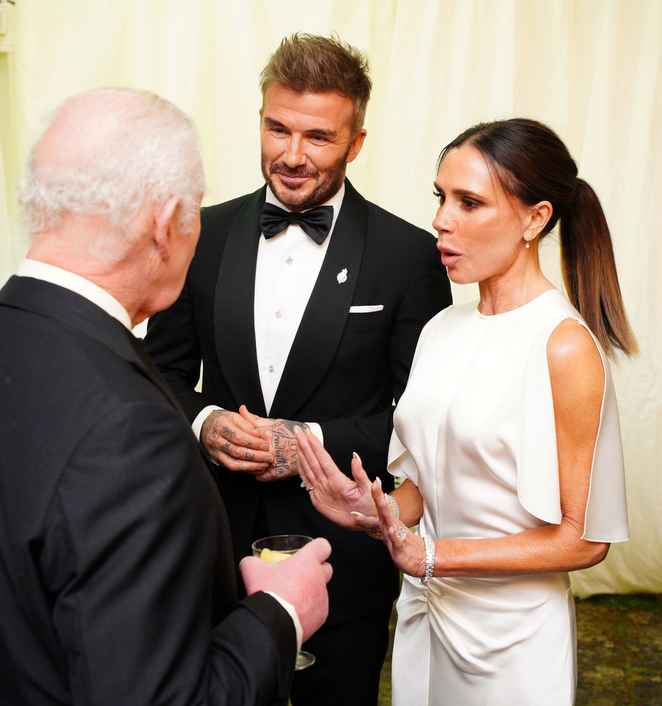 Beckhamowie na spotkaniu u royalsów