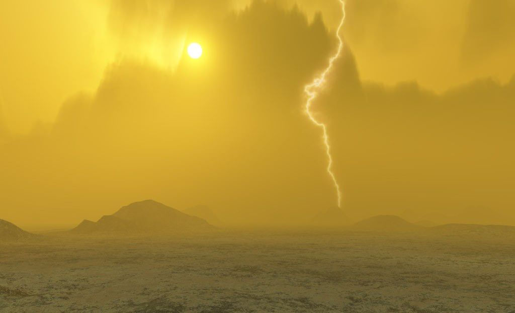 Artystyczna wizja powierzchni Wenus