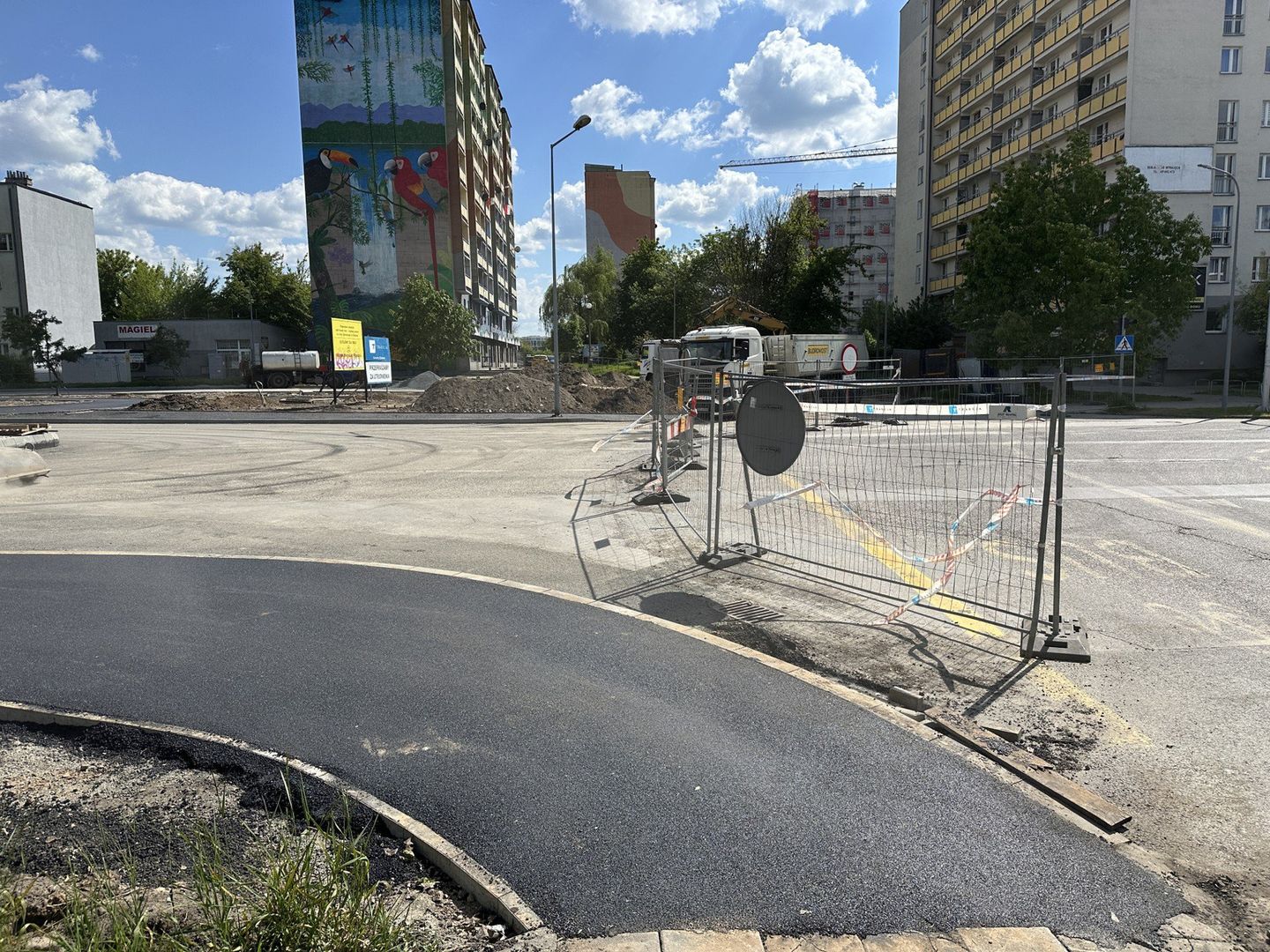 Budowa wiaduktu w Radomiu
