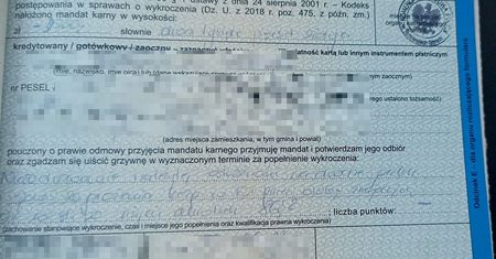 Dwa mandaty na kwotę 5 tys. zł. Rowerzysta ma czego żałować