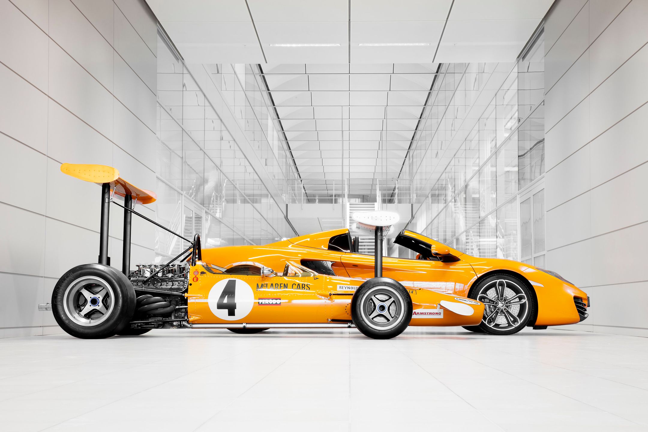 1969 McLaren M7C and MP4-12C Spider