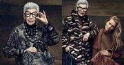 Iris Apfel i Toni Garrn w jednej sesji
